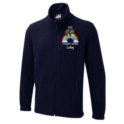 Healthcare Lazy Sloth & Rainbow Design Budget Fleece