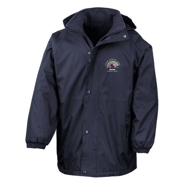 Healthcare Nursing Cardiac Heart Rainbow Design Waterproof Coat