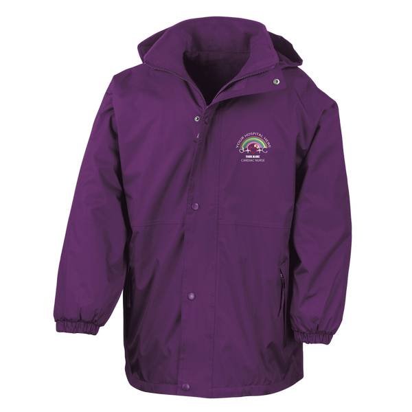 Healthcare Nursing Cardiac Heart Rainbow Design Waterproof Coat - Image 4