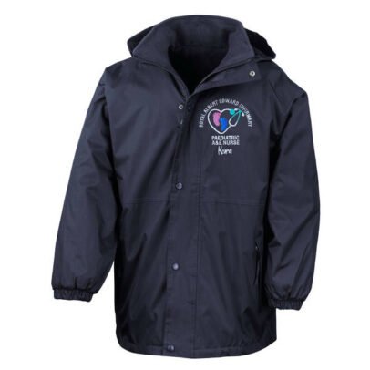 Healthcare Nursing Stethoscope & Baby Feet Design Waterproof Coat