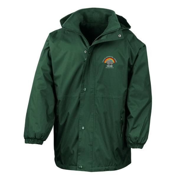 Healthcare Nursing Elephants & Rainbow Design Waterproof Coat - Image 3