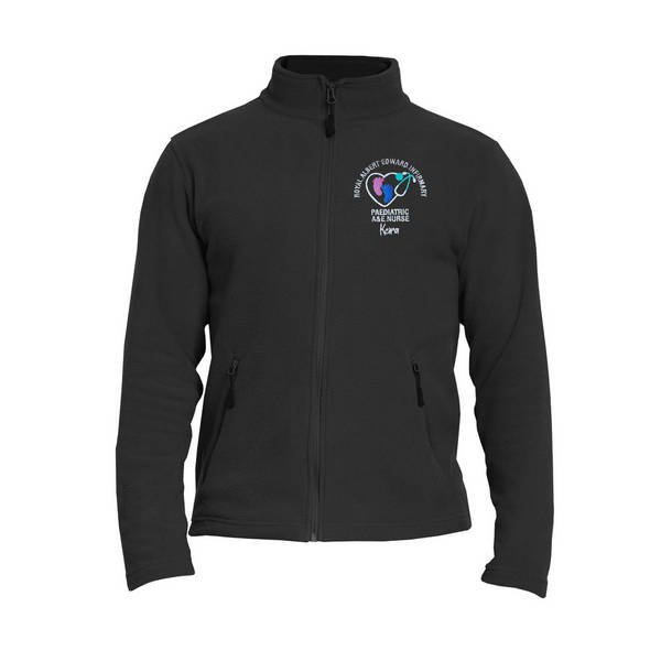 Healthcare Nursing Stethoscope Baby Feet Fleece Jacket/Coat - Image 2