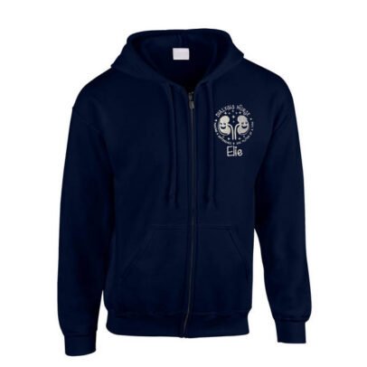 Healthcare Nursing Kidney Dialysis Design Zipped Hoodie