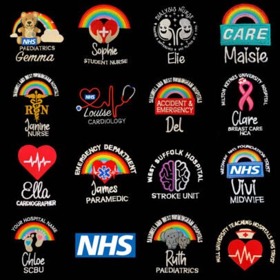 NHS Healthcare Rainbow🌈Pullover Hoodie (All Designs)