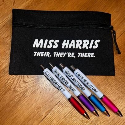 Teacher Pens with Personalised Case