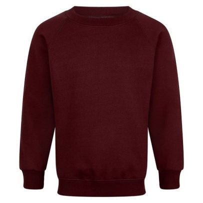 Burgundy Primary School Jumper With Embroidered Logo