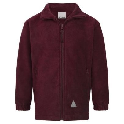 Burgundy Primary School Fleece With Embroidered Logo