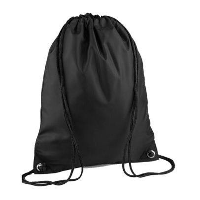 Black School Pump Bag with Embroidered School Logo