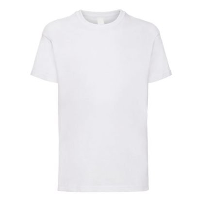 White School PE Shirt With Embroidered Logo