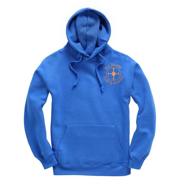 Royal Overhead Hoodie With Embroidered Logo - Image 2