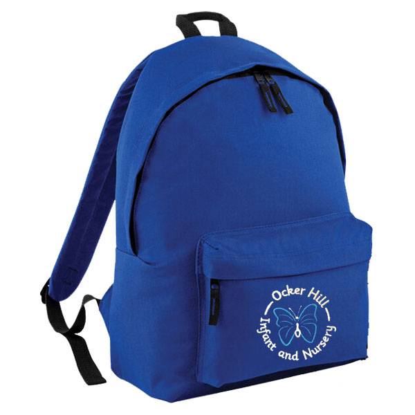 Royal Backpack & Embroidered School Logo L to Z | CC Uniforms